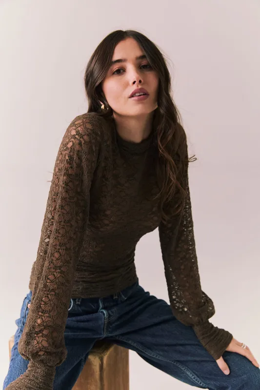 Evelynnnn Espresso Long Sleeve sold by Chaser