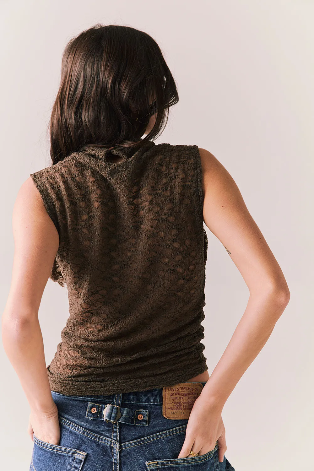 Haileyy Espresso Tank Top sold by Chaser product image thumbnail 3