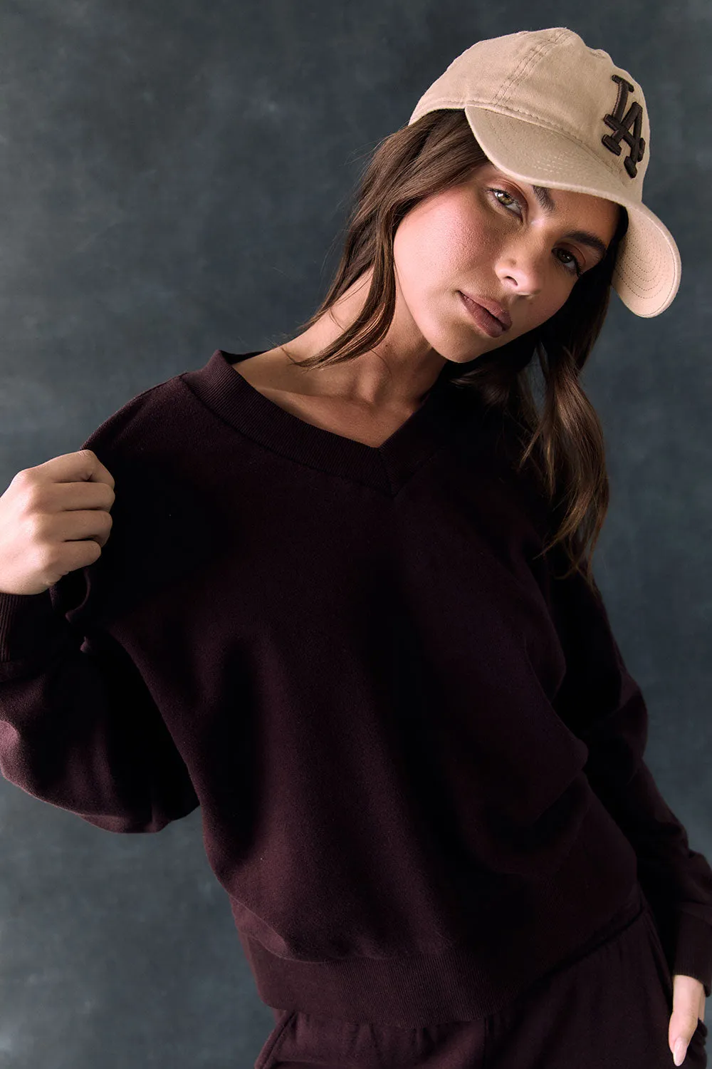 Florie Espresso Pullover sold by Chaser