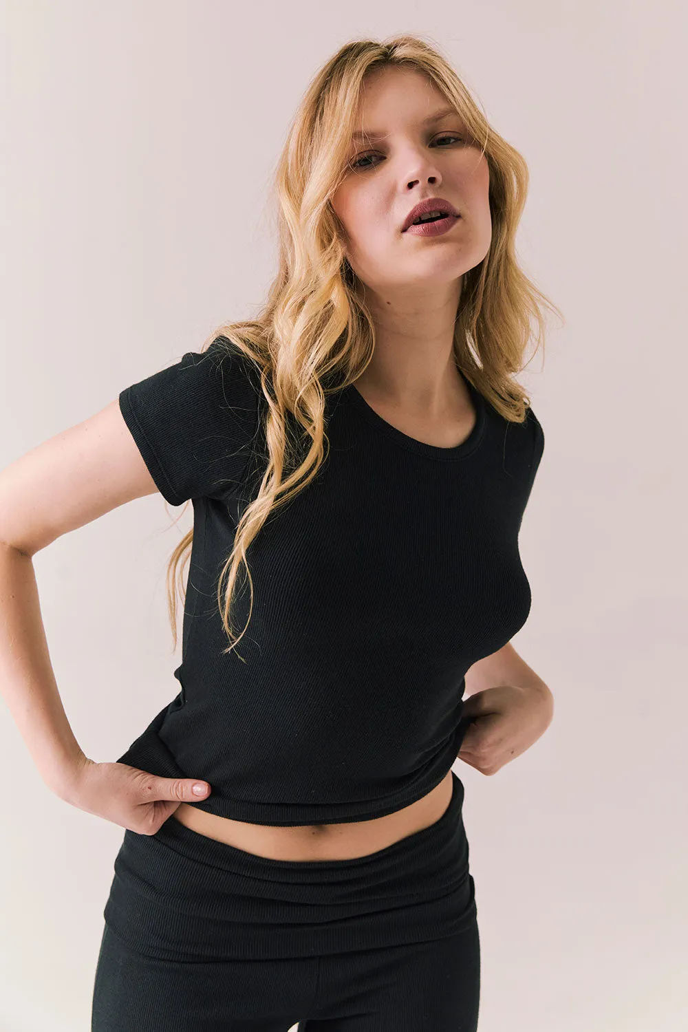 Honey True Black Tee sold by Chaser product image thumbnail 4