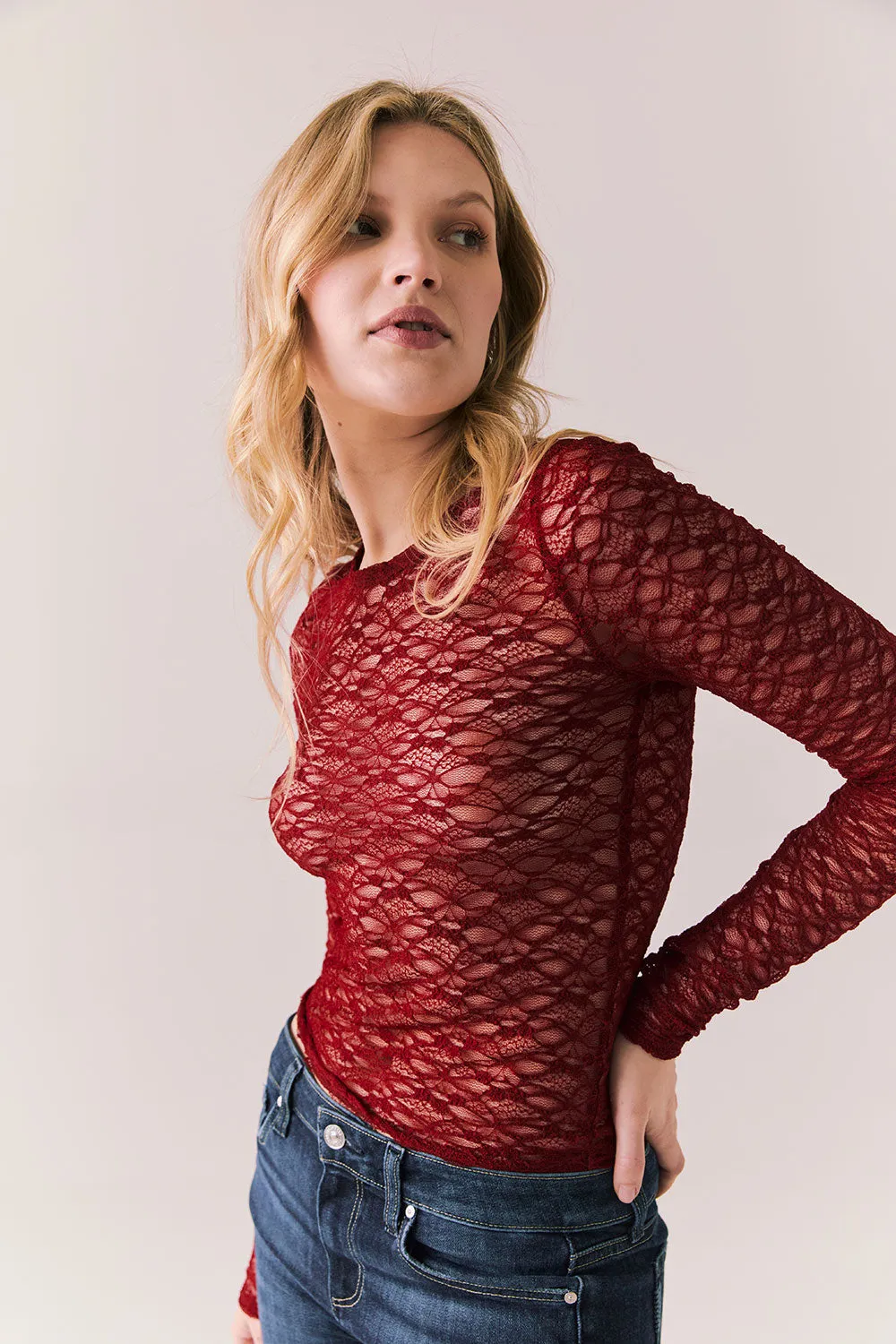 Kevin Cabernet Long Sleeve sold by Chaser product image thumbnail 4