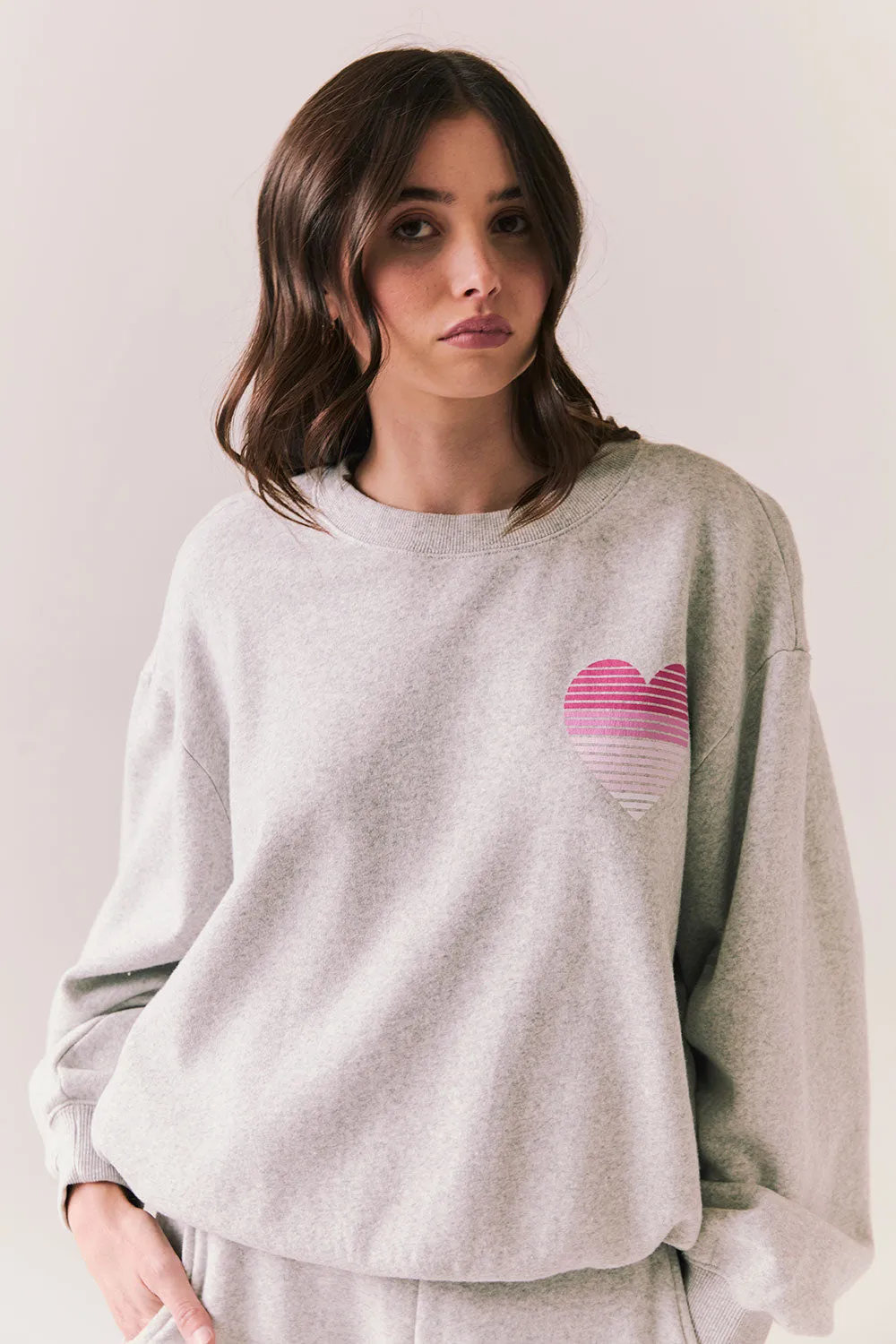 Heart Gradient Long Sleeve sold by Chaser product image thumbnail 2