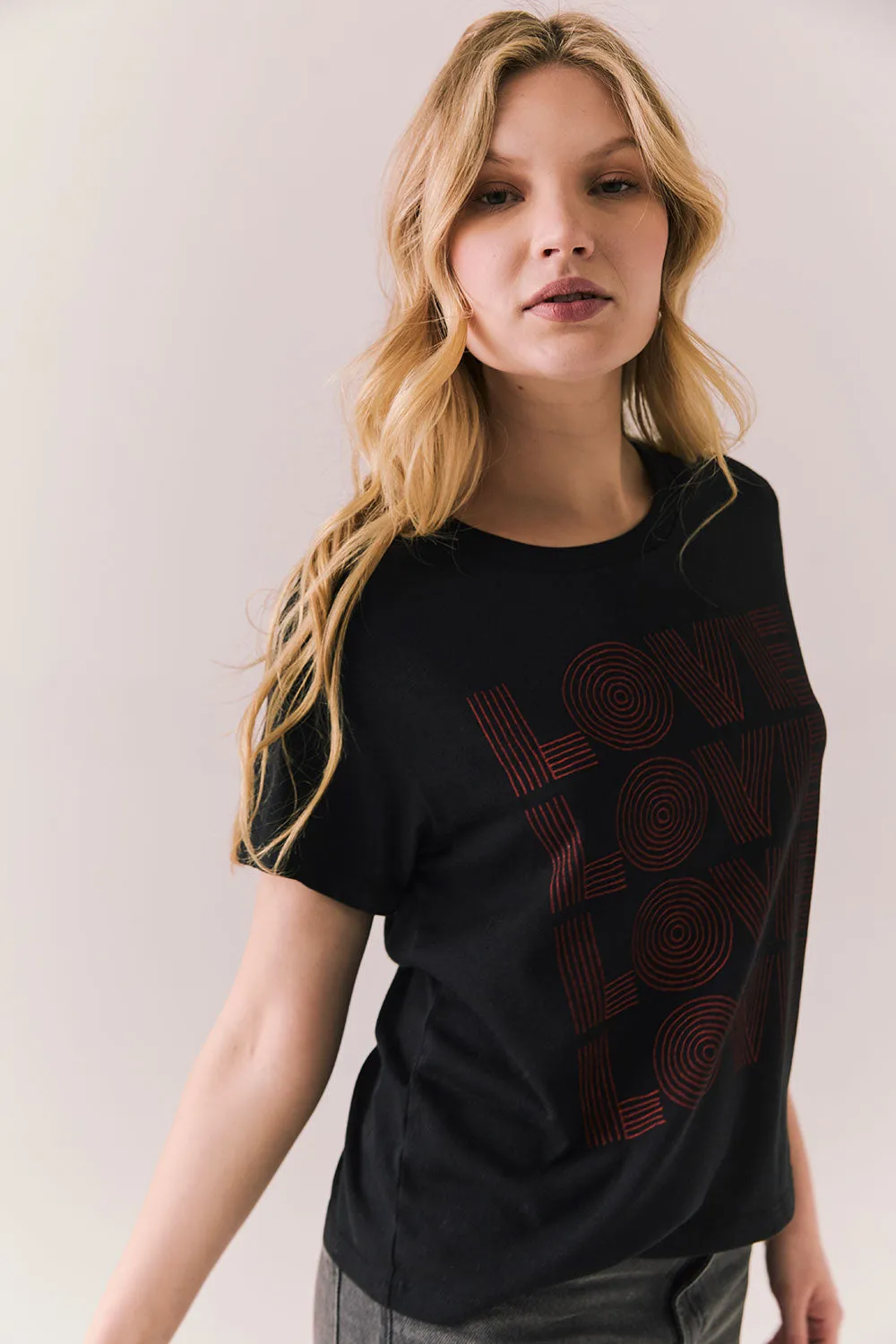 Love Love Love Tee sold by Chaser product image thumbnail 3