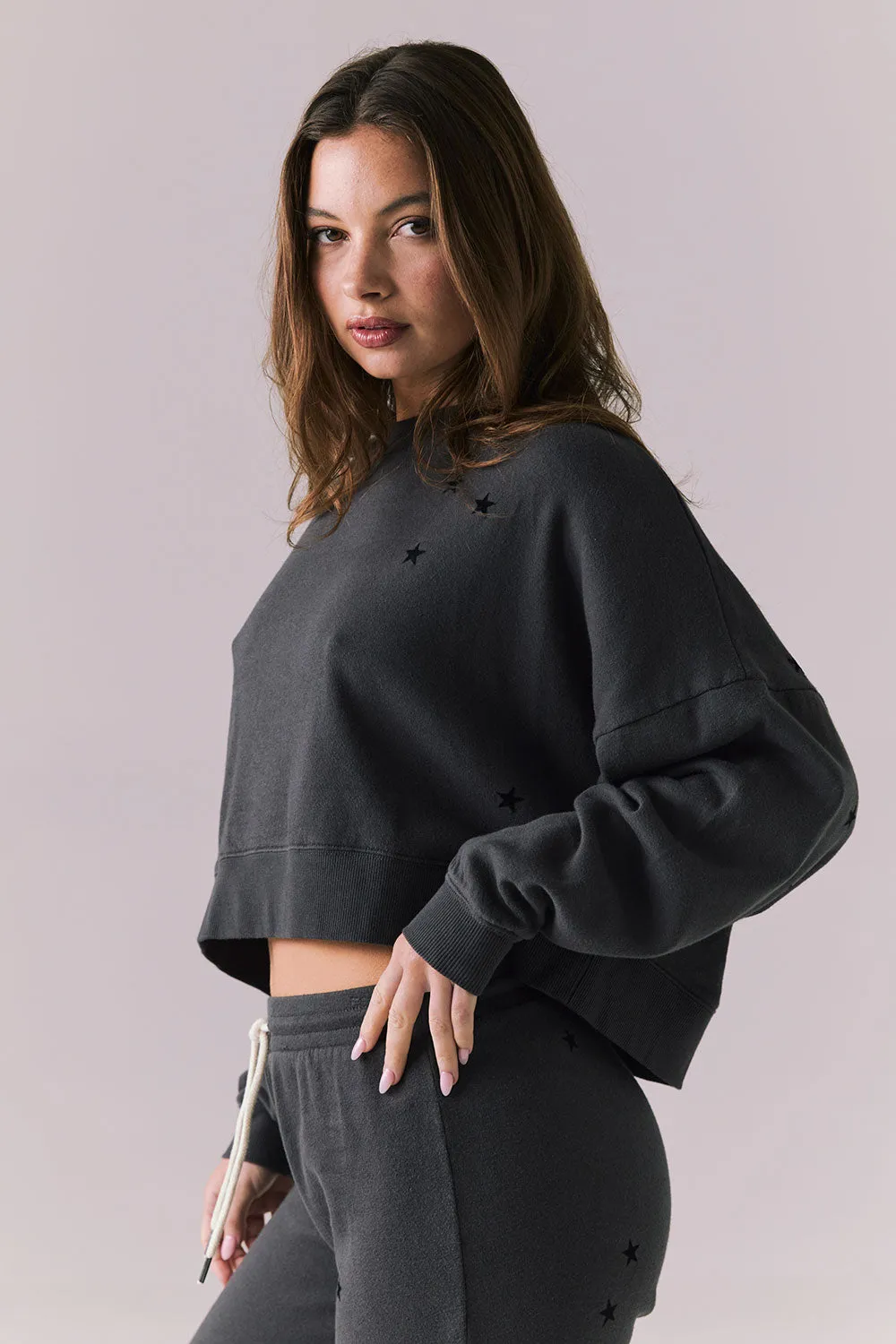 Allover Mini Stars Long Sleeve sold by Chaser product image thumbnail 4