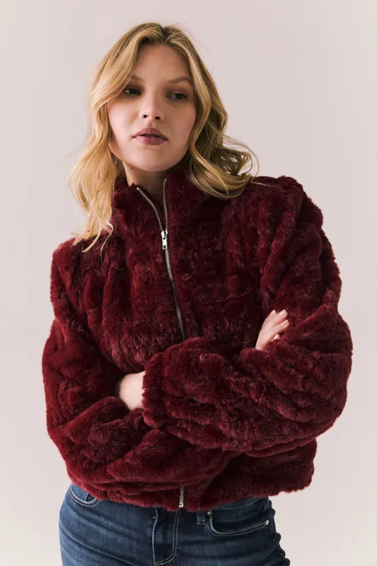 Cabernet Puff Sleeve Jacket made by Chaser