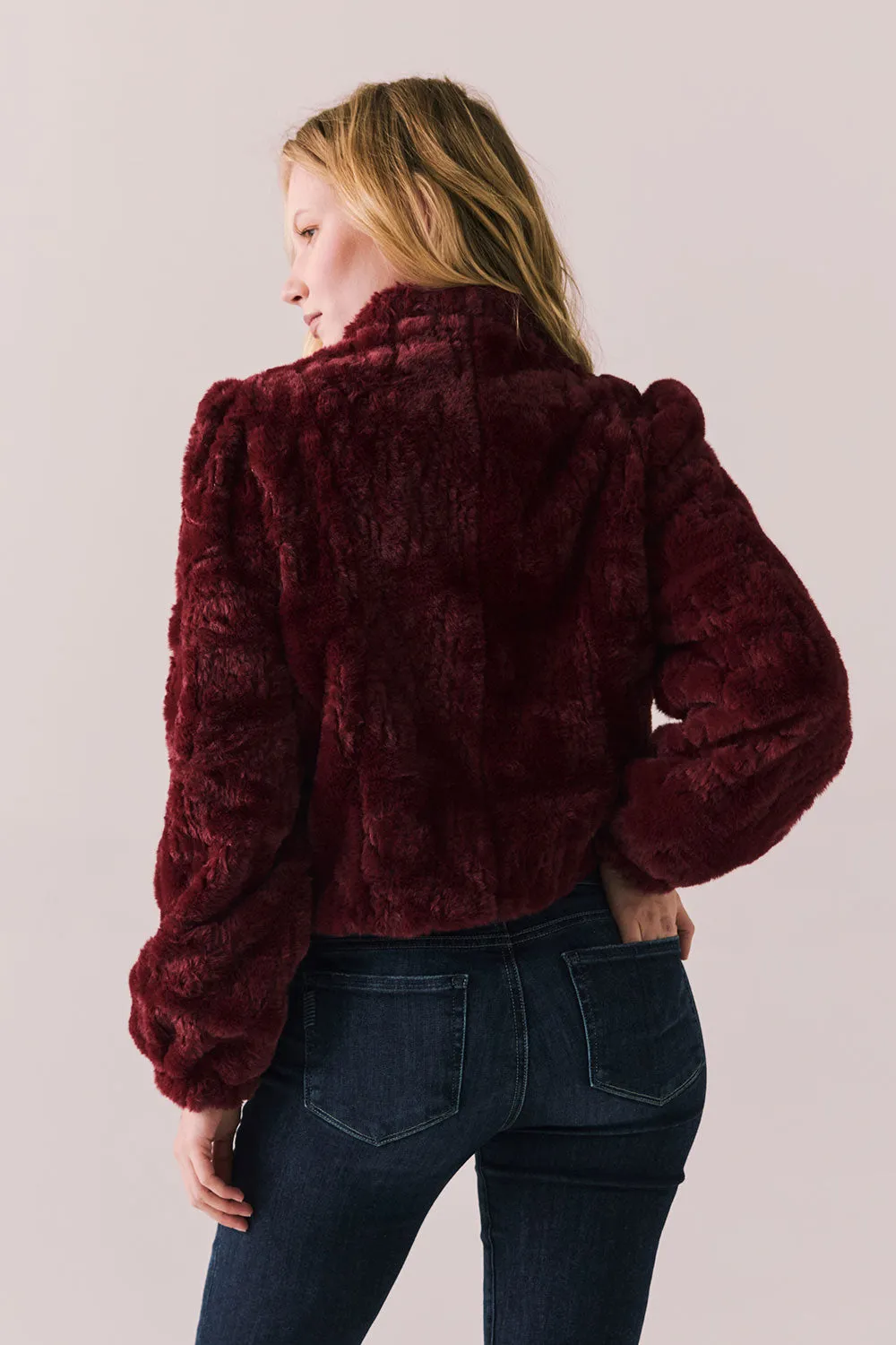 Cabernet Puff Sleeve Jacket sold by Chaser product image thumbnail 4