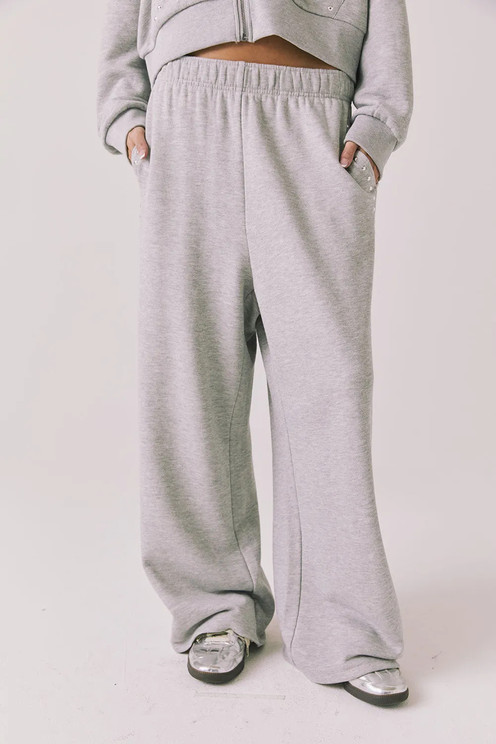 Daze Heather Grey Joggers sold by Chaser product image thumbnail 3