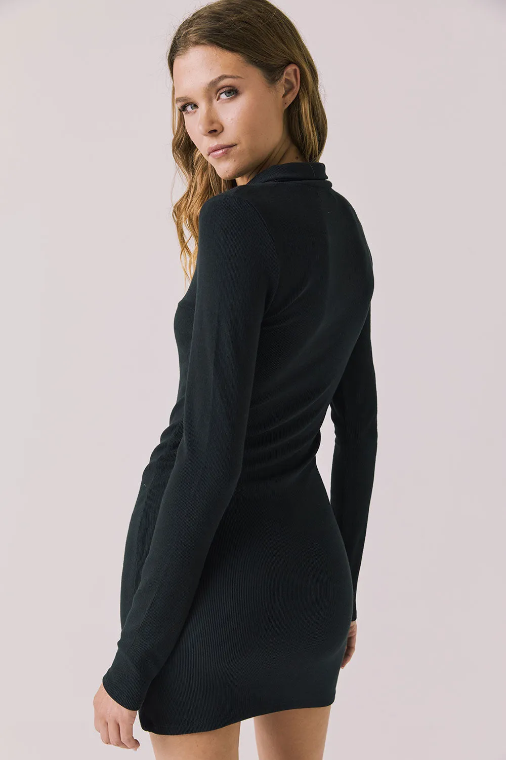 Lara True Black Mini Dress sold by Chaser product image thumbnail 3