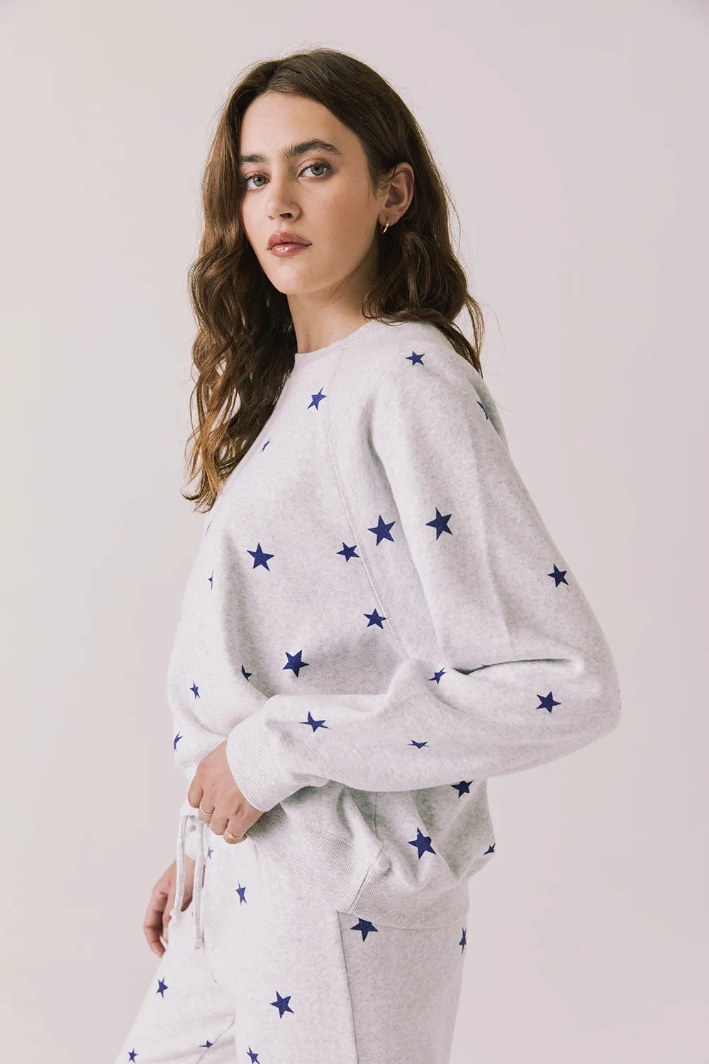 Festive Stars Pullover Long Sleeve sold by Chaser product image thumbnail 3
