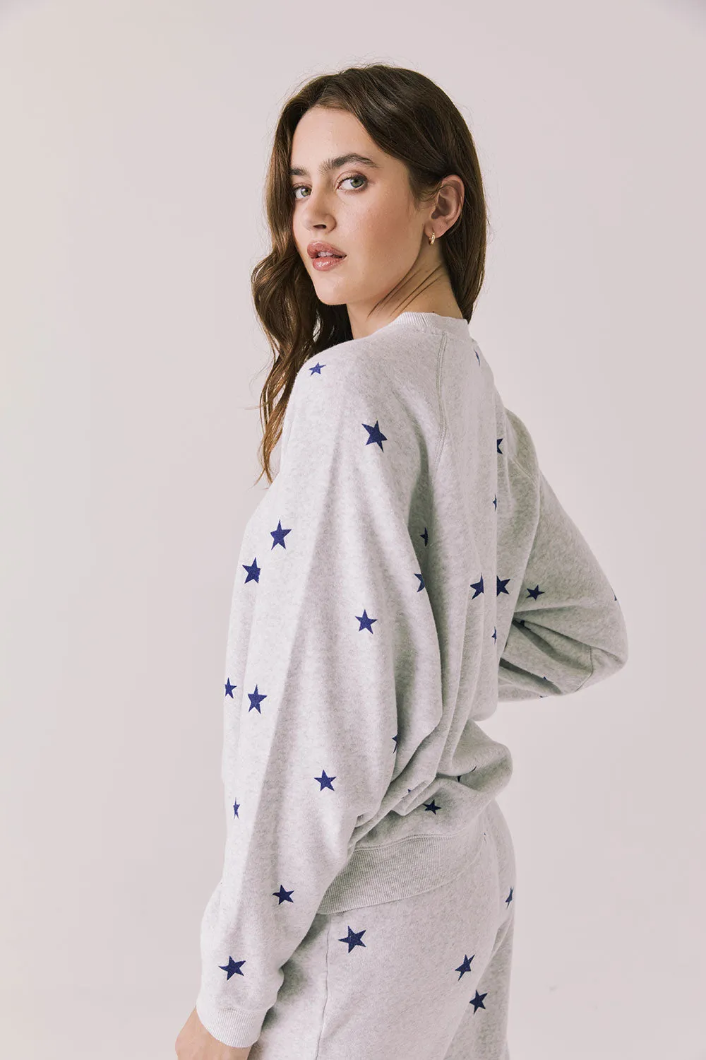 Festive Stars Pullover Long Sleeve sold by Chaser product image thumbnail 4