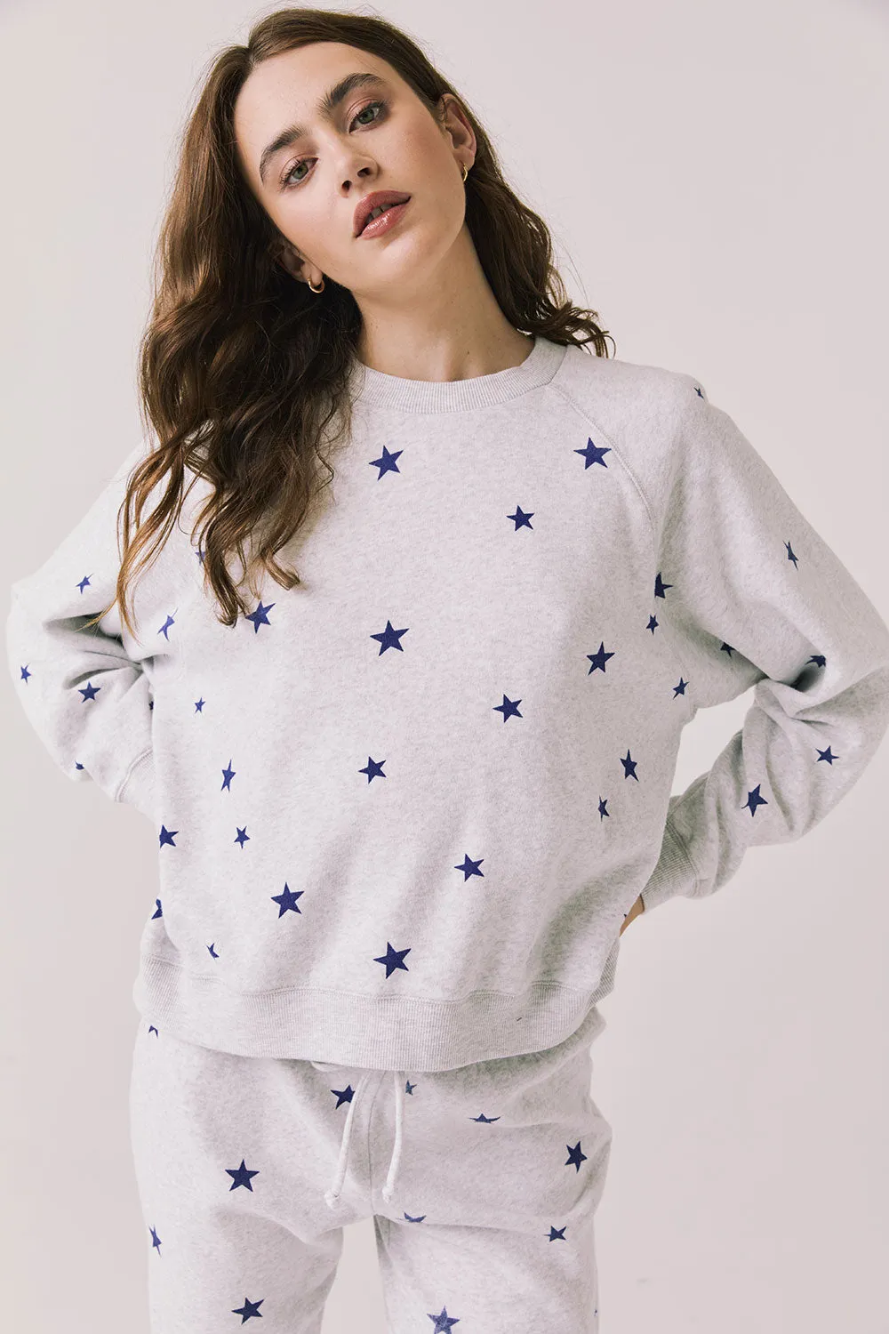 Festive Stars Pullover Long Sleeve sold by Chaser product image thumbnail 2