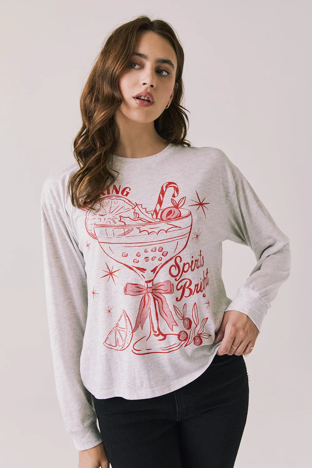 Spirits Bright Long Sleeve sold by Chaser product image thumbnail 2