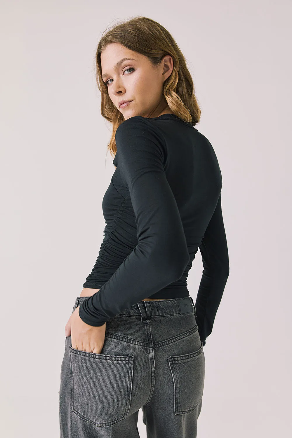 Tilly True Black Long Sleeve sold by Chaser product image thumbnail 3