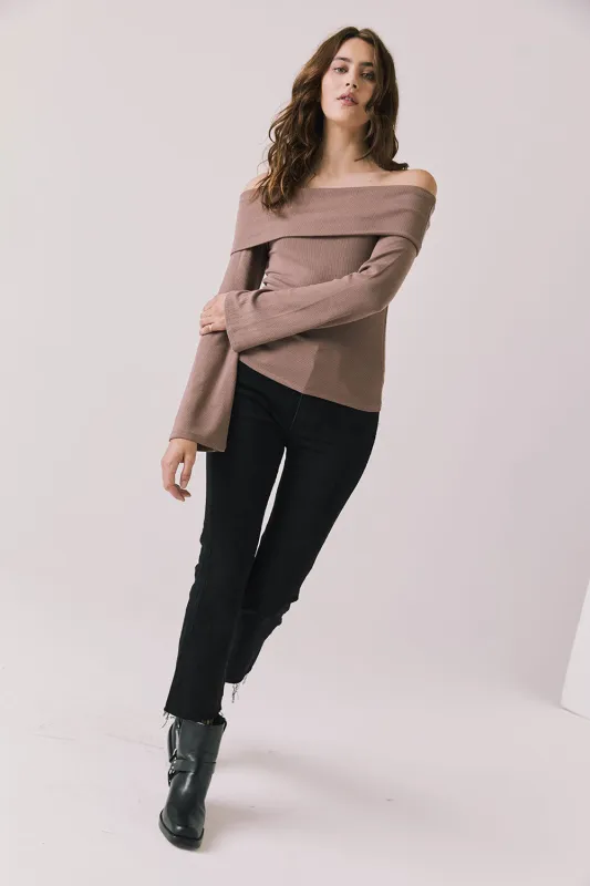 Pixie Deep Taupe Long Sleeve sold by Chaser
