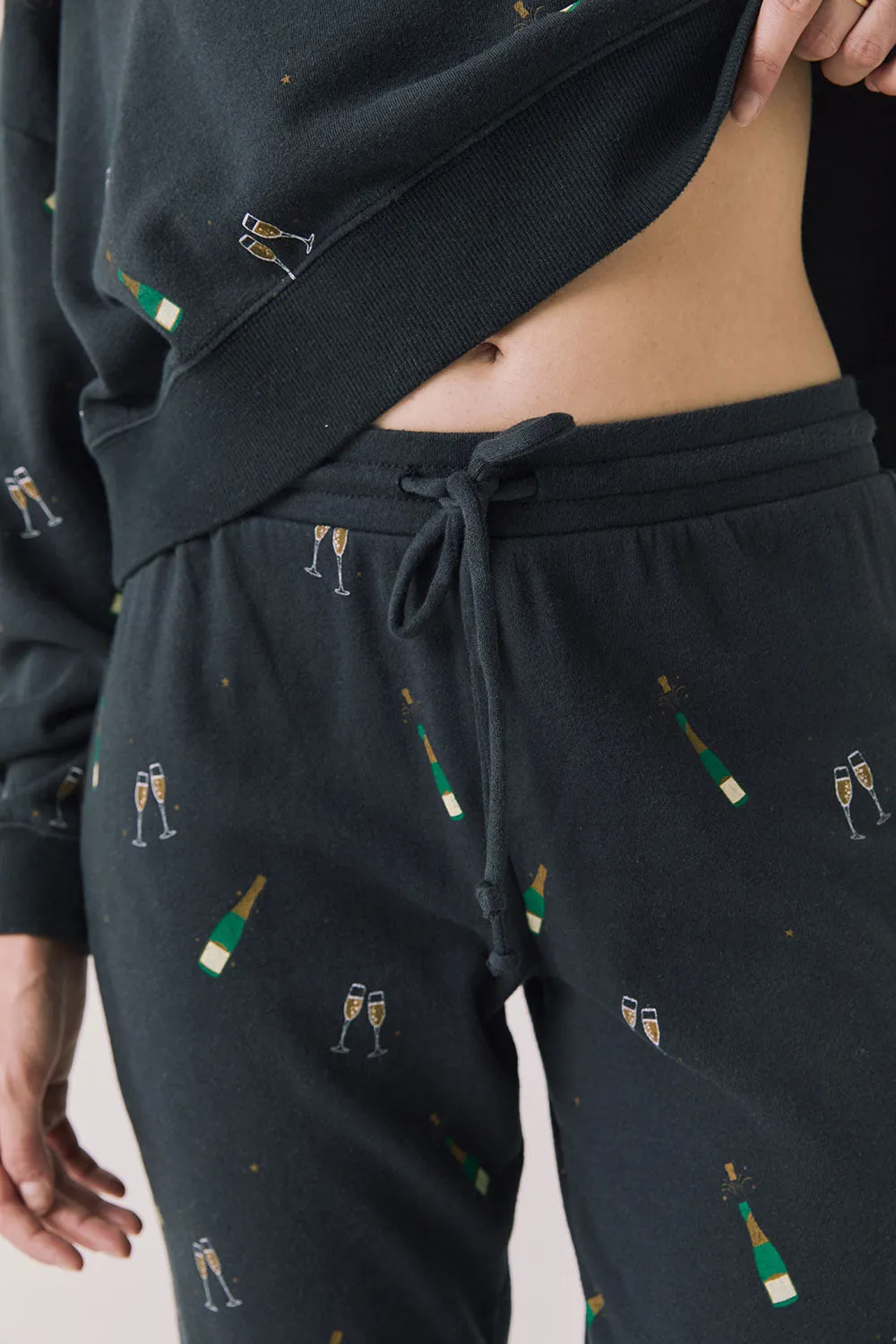 Champagne Party Joggers sold by Chaser product image thumbnail 3