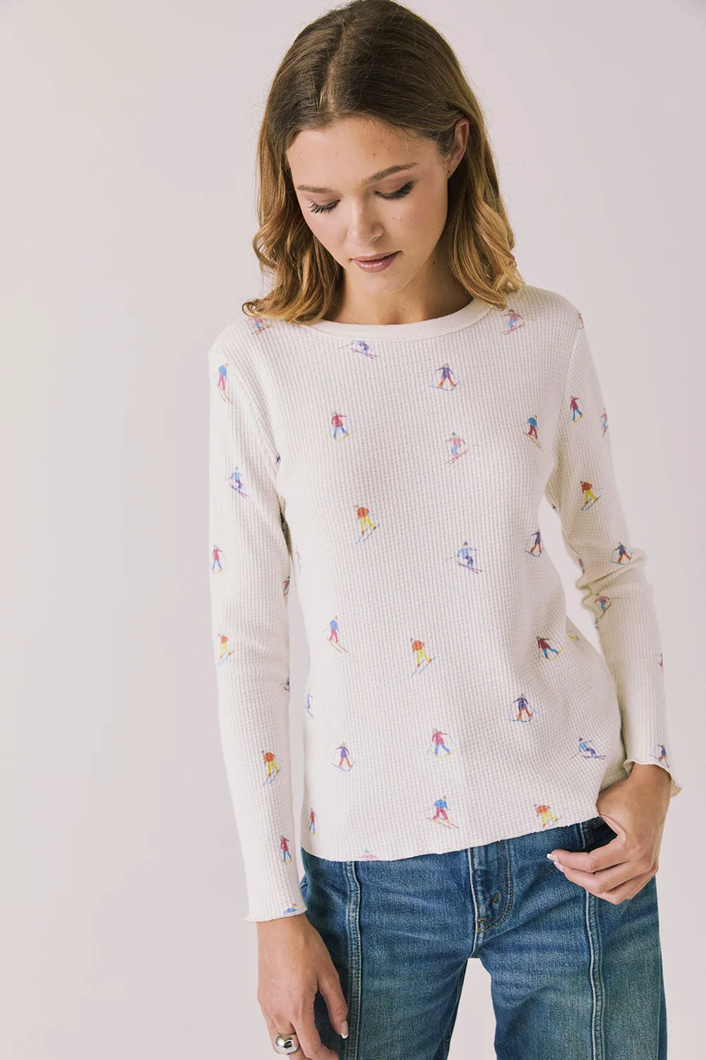 Allover Skiers Long Sleeve sold by Chaser