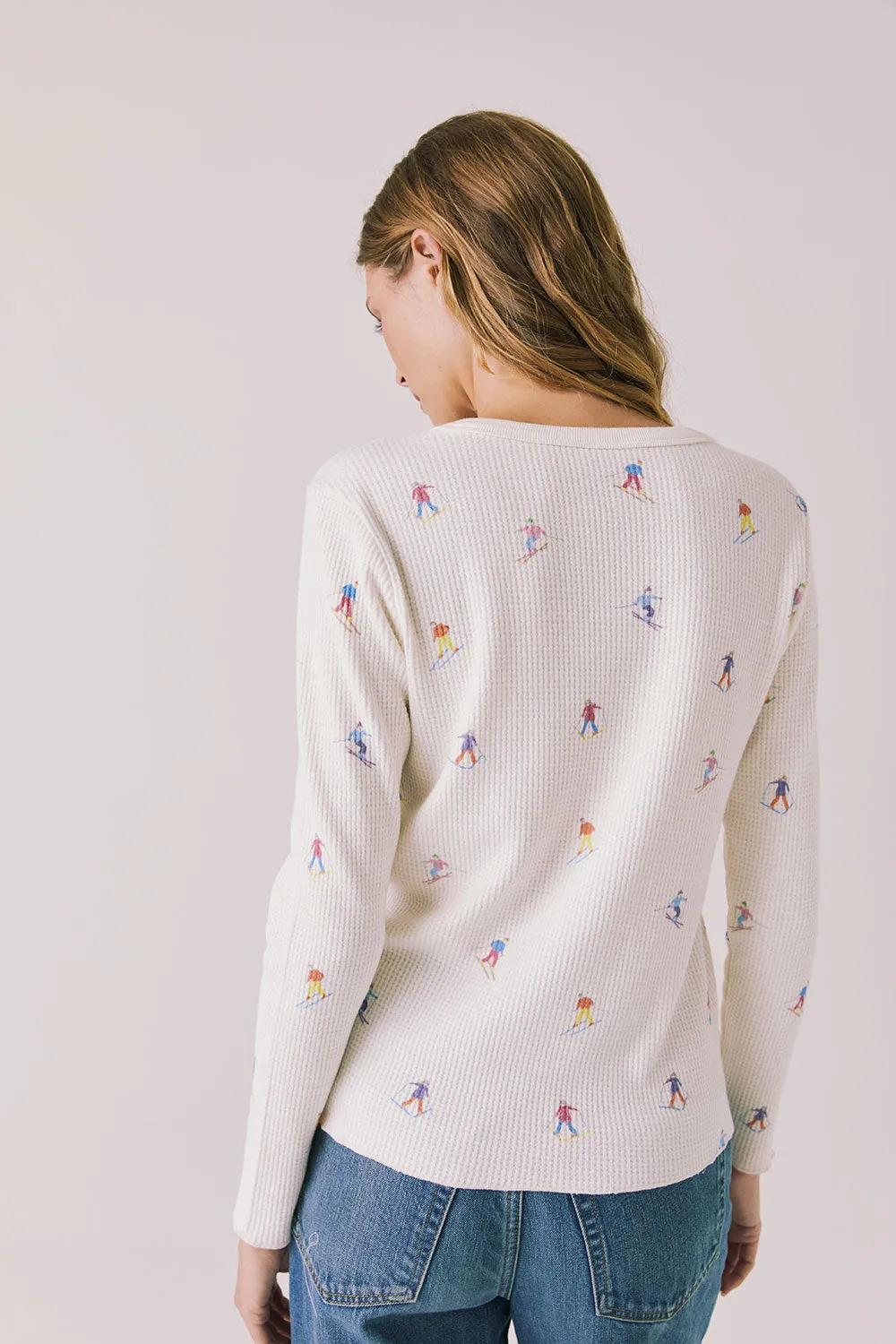 Allover Skiers Long Sleeve sold by Chaser product image thumbnail 4