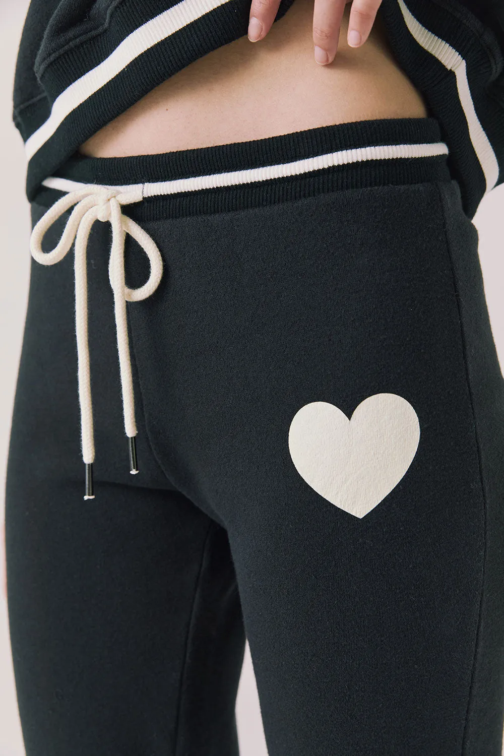 Heart True Black Joggers sold by Chaser product image thumbnail 2