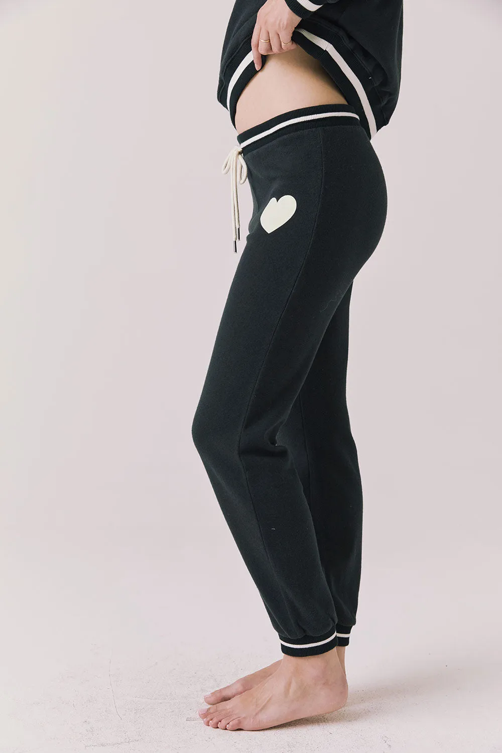 Heart True Black Joggers sold by Chaser product image thumbnail 3