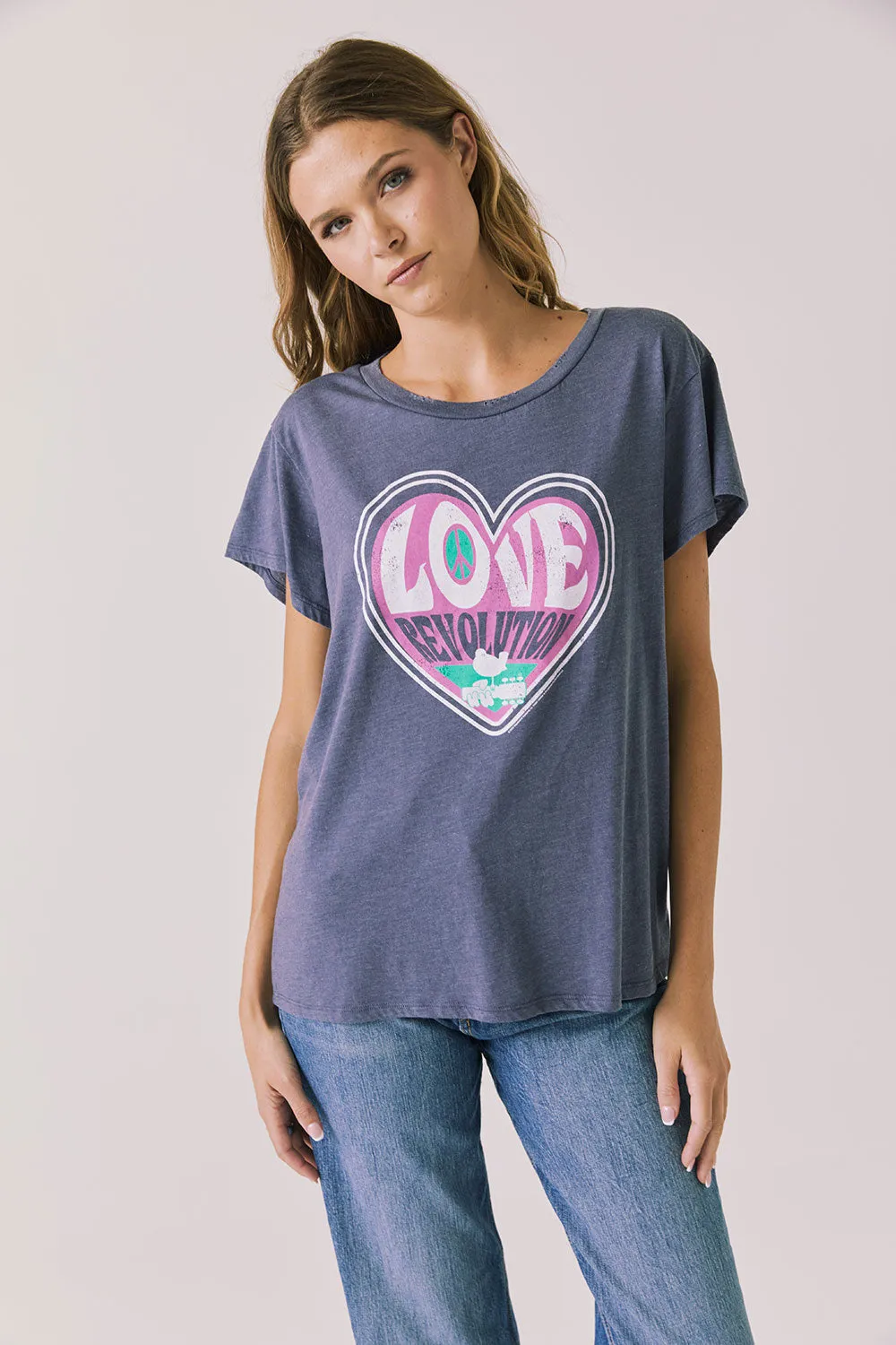 Woodstock Love Revolution Tee sold by Chaser