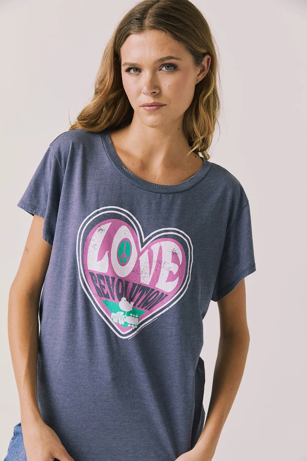Woodstock Love Revolution Tee sold by Chaser product image thumbnail 2