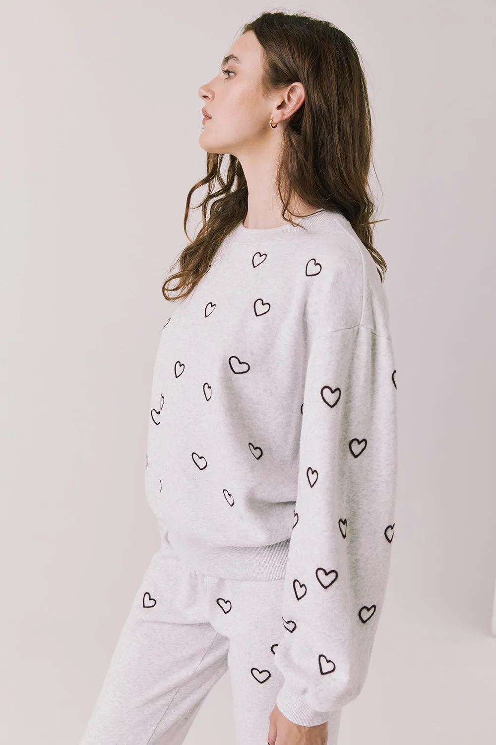 Tossed Hearts Long Sleeve sold by Chaser product image thumbnail 3