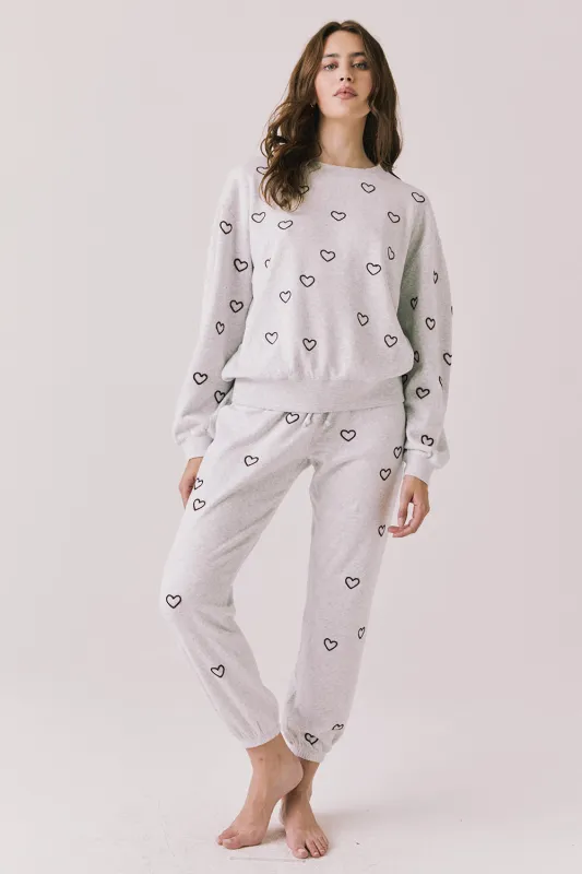 Tossed Hearts Long Sleeve sold by Chaser