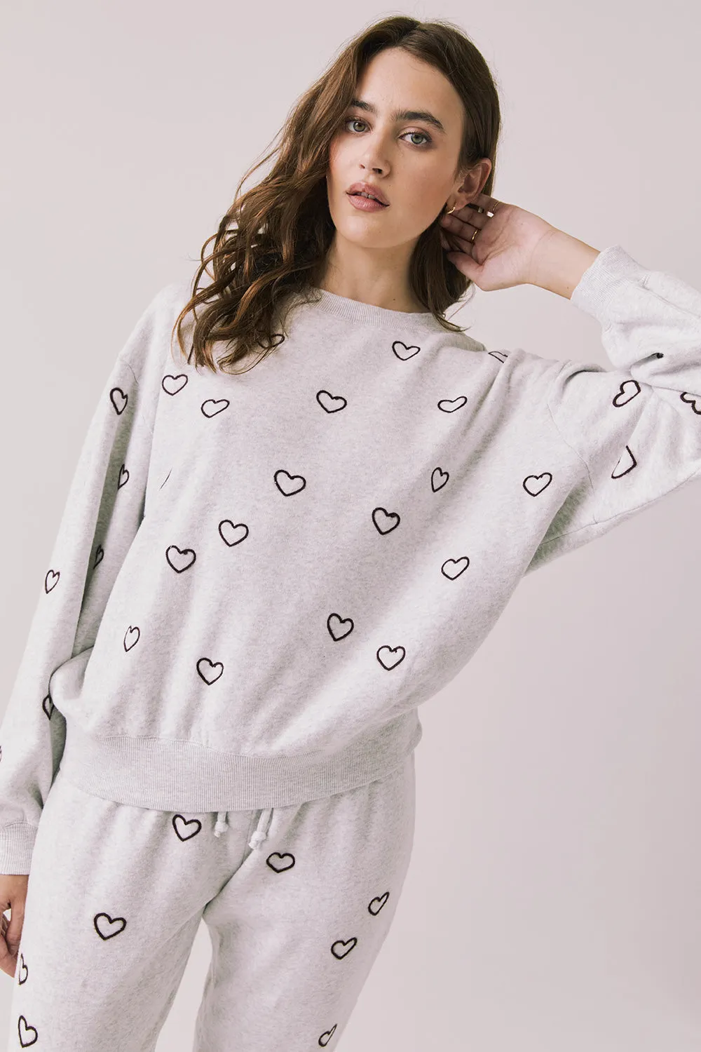 Tossed Hearts Long Sleeve sold by Chaser product image thumbnail 2