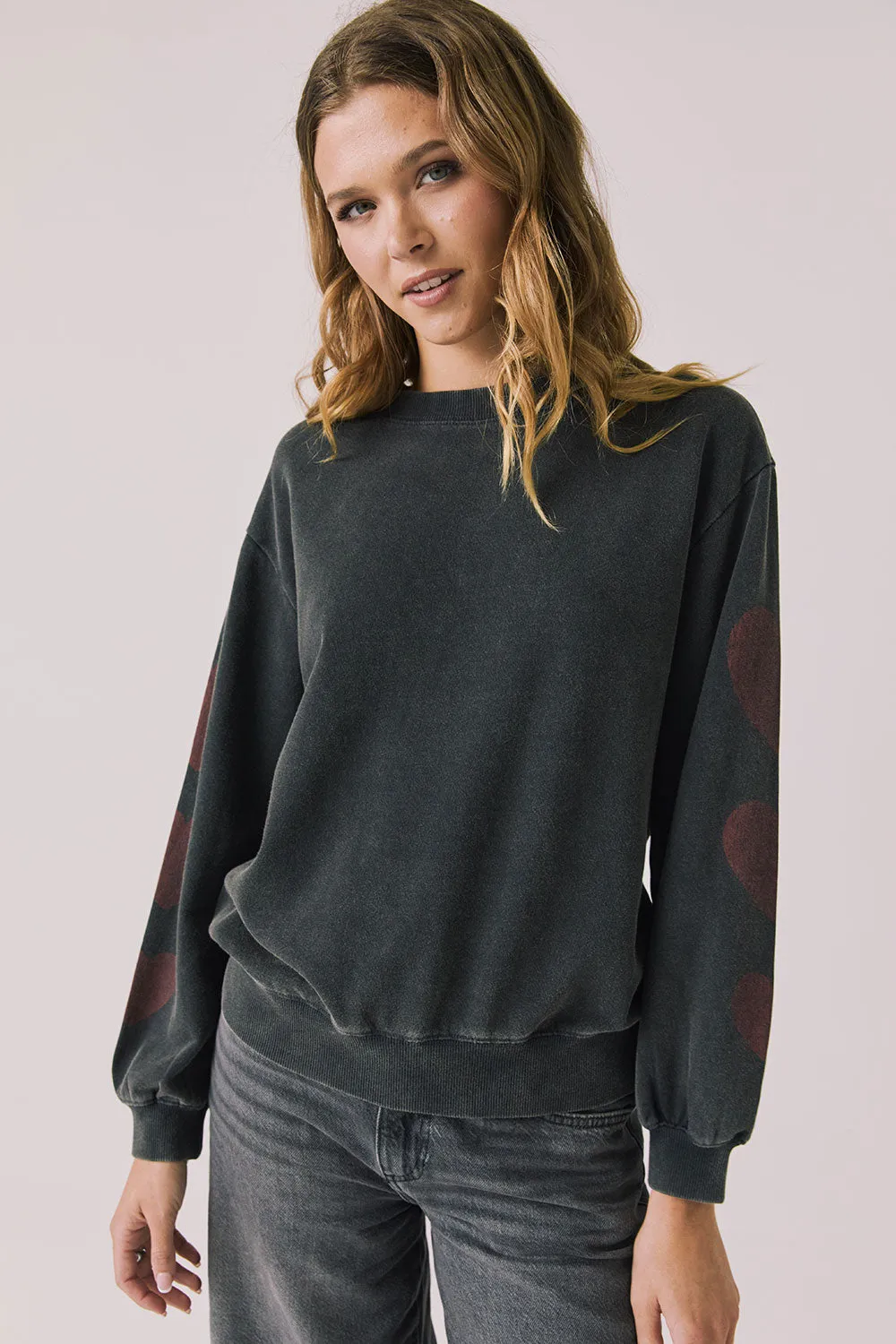 Red Hearts Long Sleeve sold by Chaser