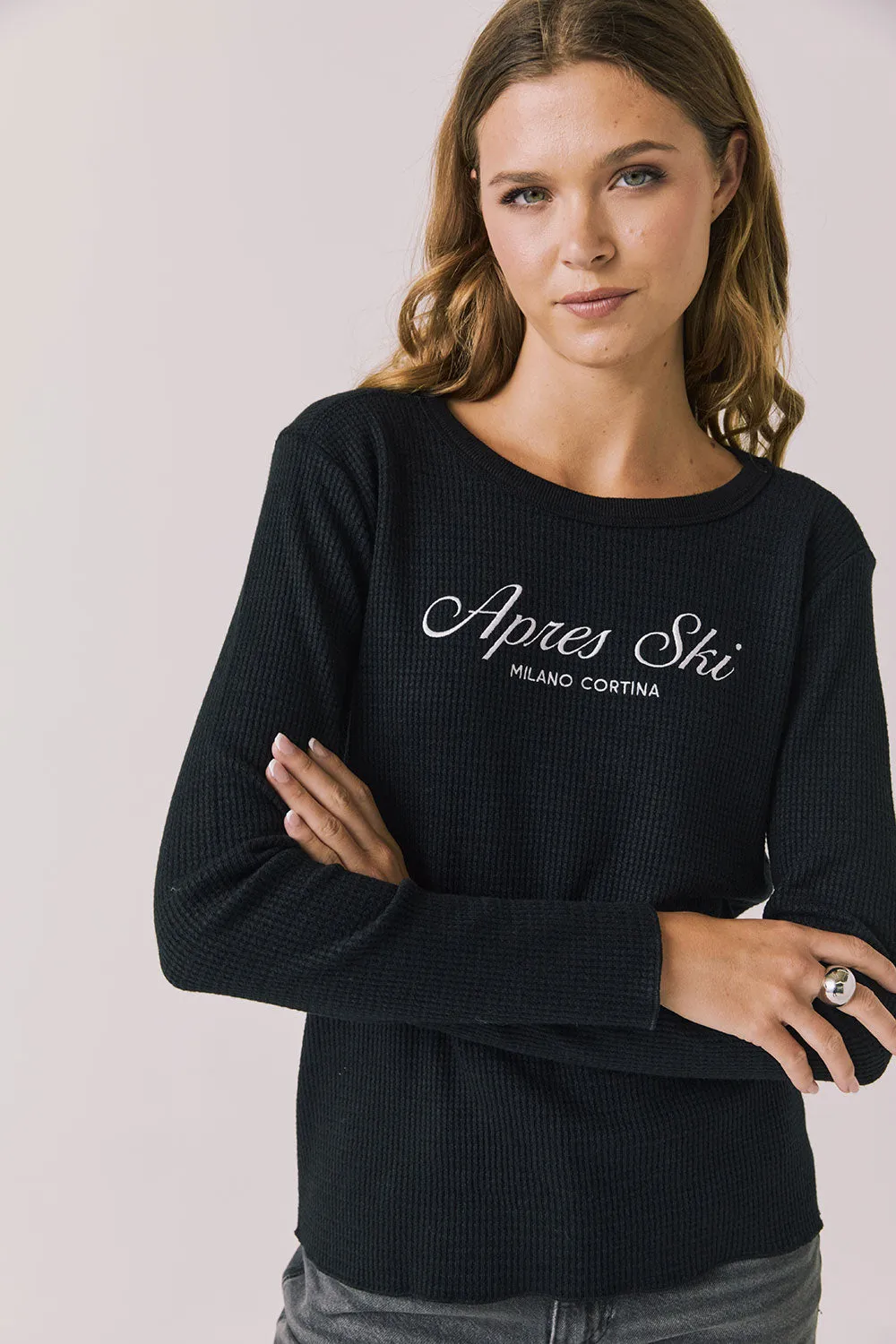 Apres Ski Milano Military Thermal Long Sleeve Tee sold by Chaser product image thumbnail 2