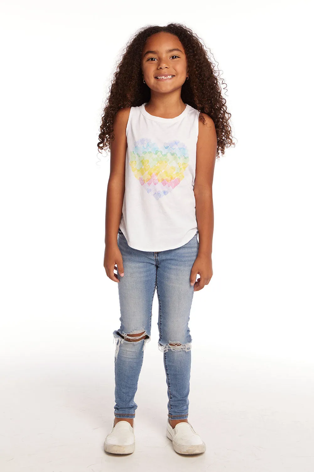 Hearts Shirt Girls Vintage Jersey Shirttail Muscle sold by Chaser product image thumbnail 5