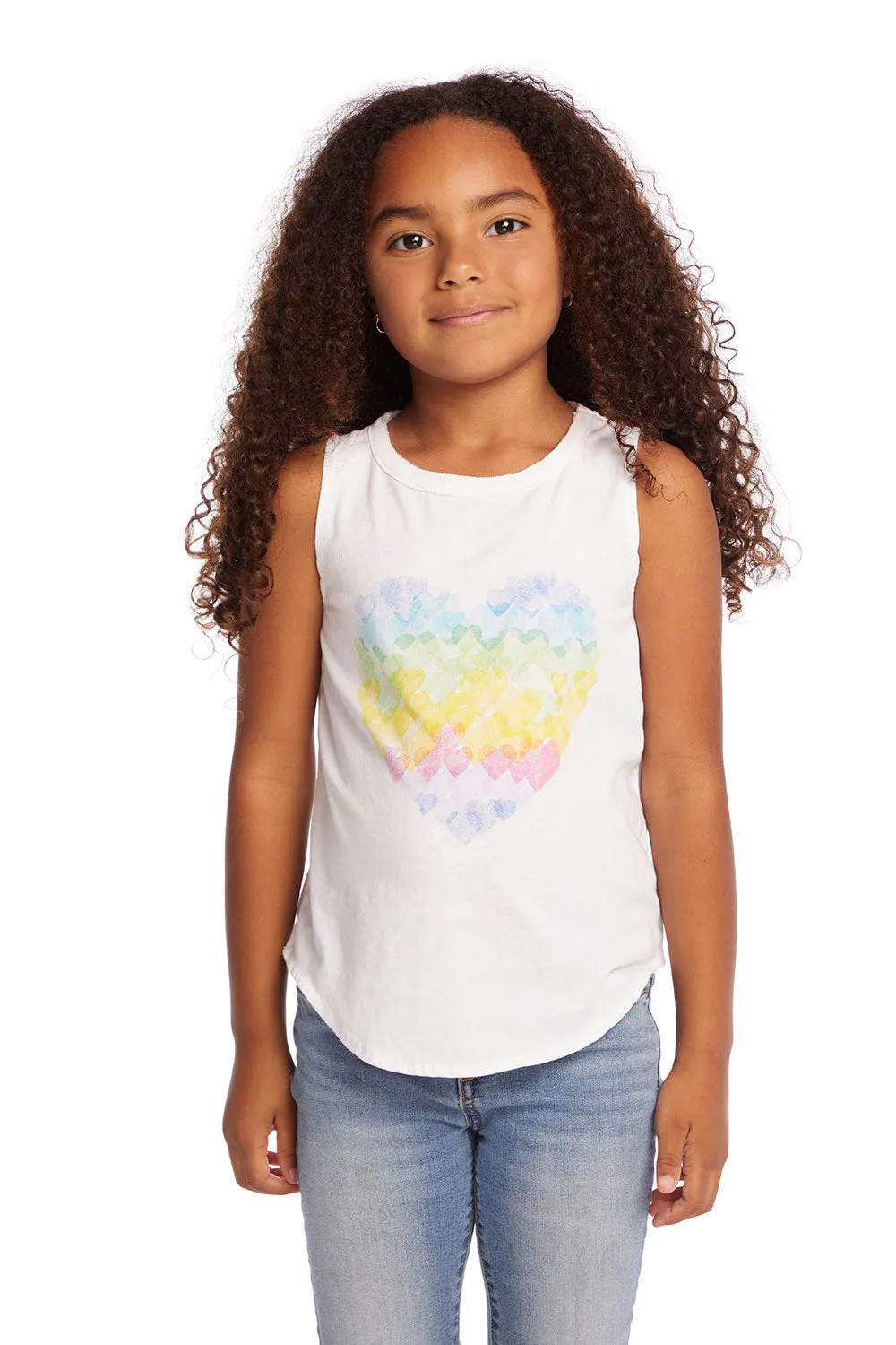 Hearts Shirt Girls Vintage Jersey Shirttail Muscle sold by Chaser product image thumbnail 2