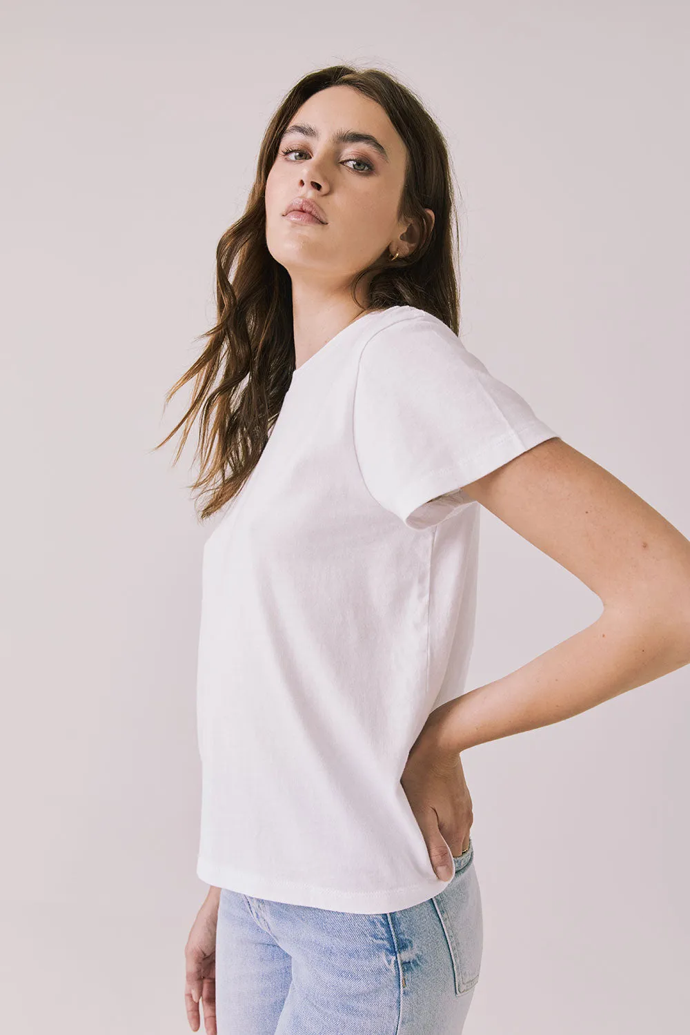 Cosmo White Tee sold by Chaser product image thumbnail 3