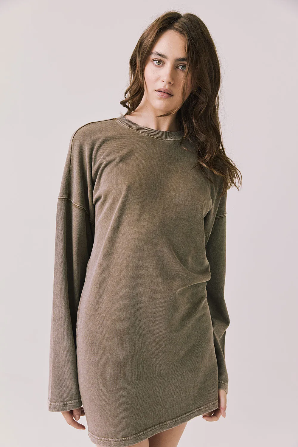 Margarita Ginger Brown Mini Dress sold by Chaser product image thumbnail 3