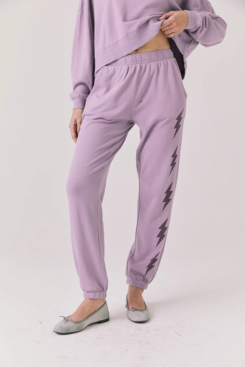 Bolt Amethyst Purple Joggers sold by Chaser product image thumbnail 2