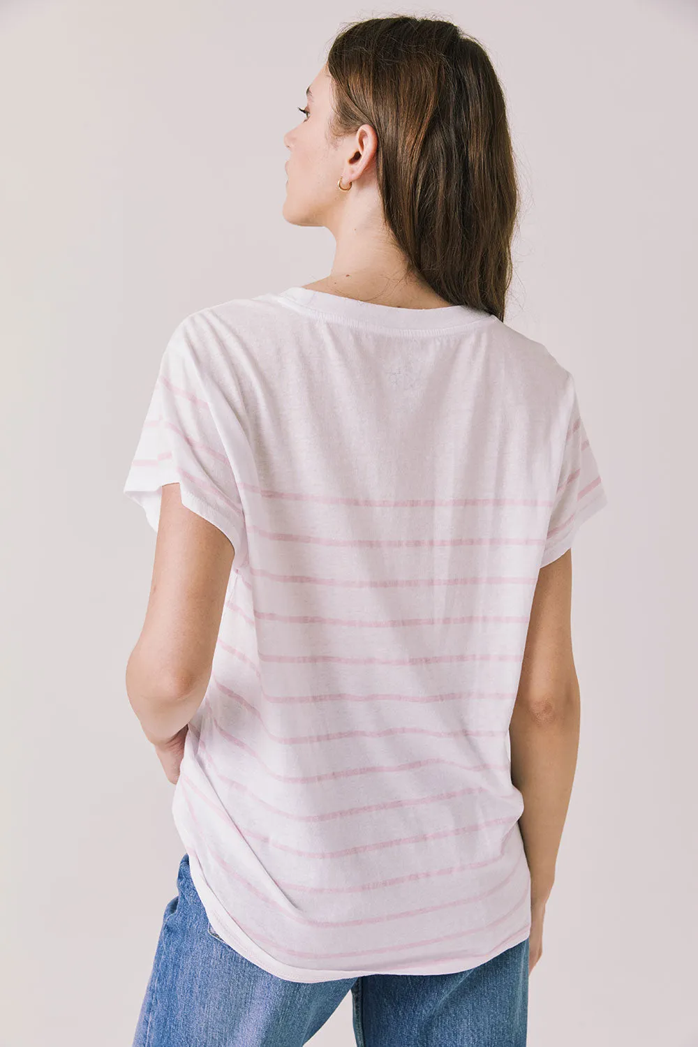Mon Amour Stripe Tee sold by Chaser product image thumbnail 4