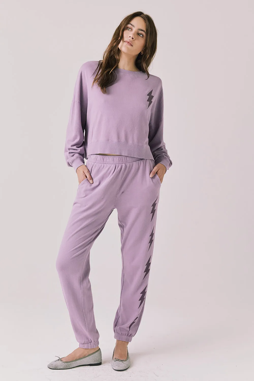 Bolt Amethyst Purple Long Sleeve sold by Chaser product image thumbnail 4