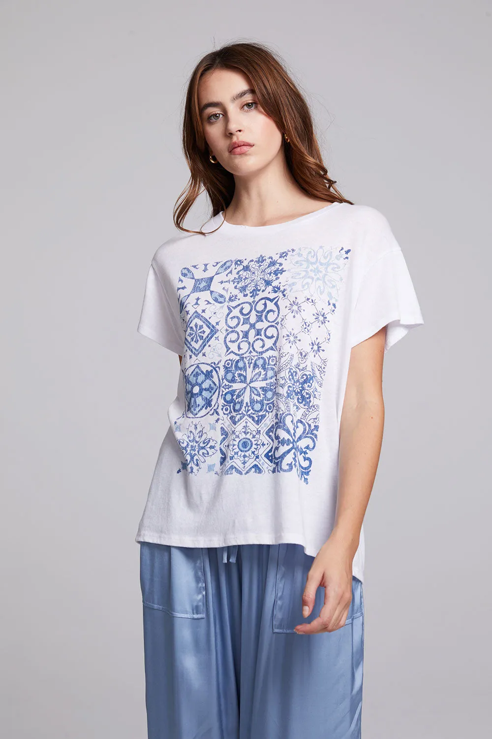 Italian Tiles Crew Neck Tee sold by Chaser product image thumbnail 3