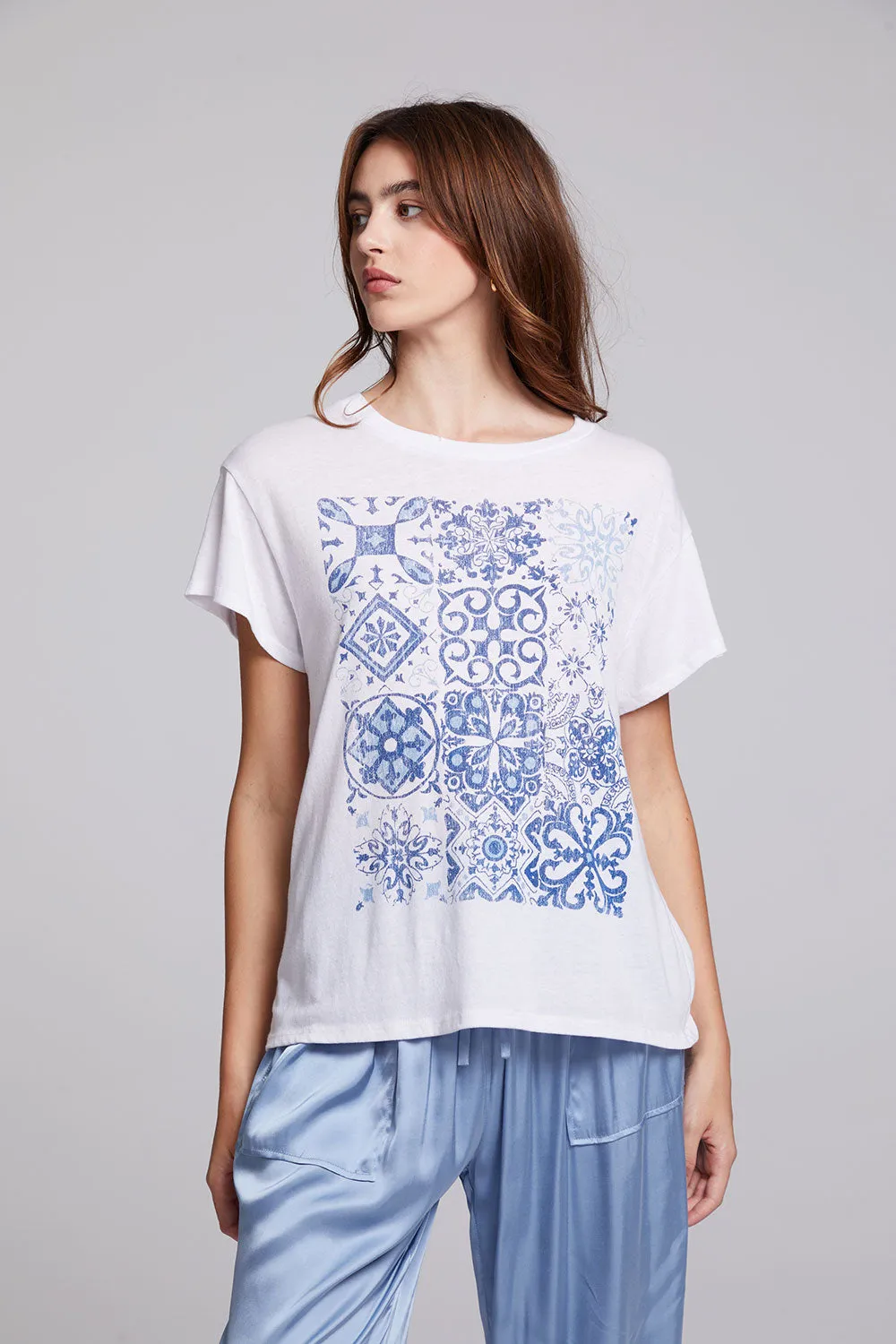 Italian Tiles Crew Neck Tee sold by Chaser product image thumbnail 2