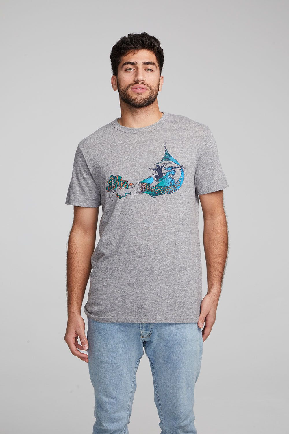 Mermaid Surf Crew Neck Tee sold by Chaser