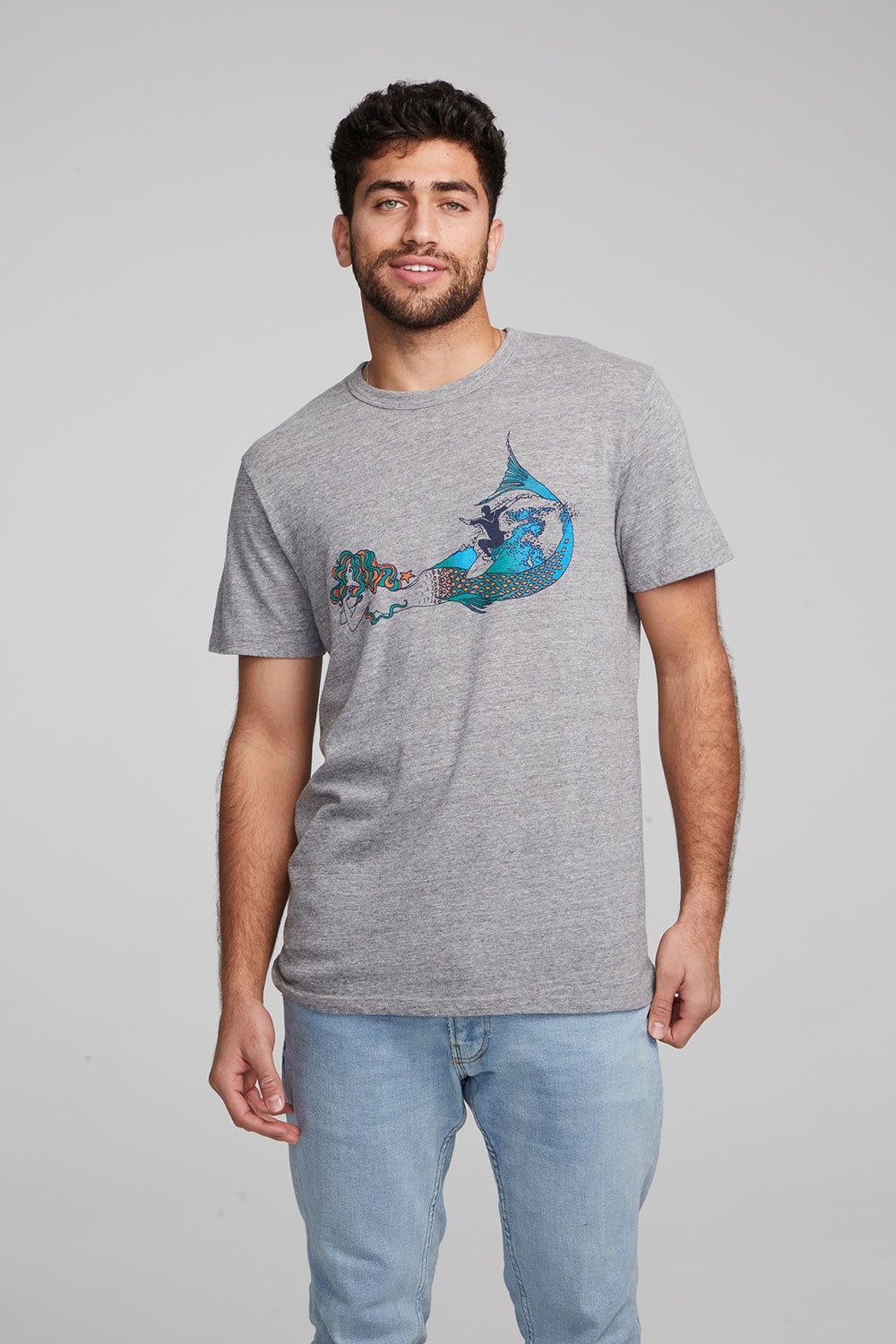 Mermaid Surf Crew Neck Tee sold by Chaser product image thumbnail 2