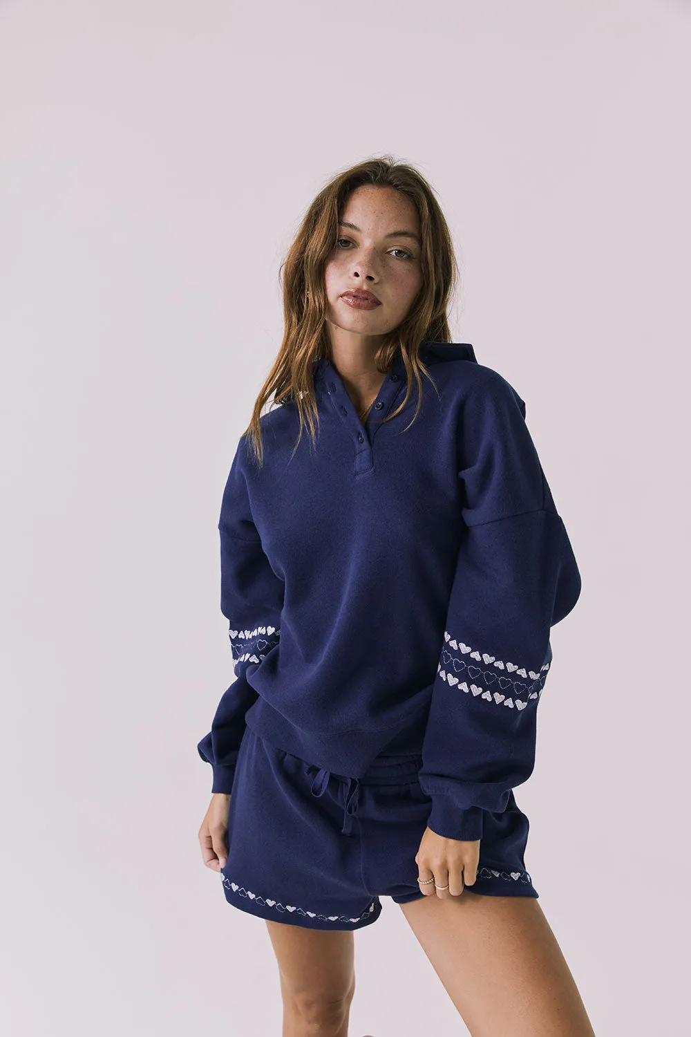 Heart Stitches Pullover Hoodie sold by Chaser product image thumbnail 4