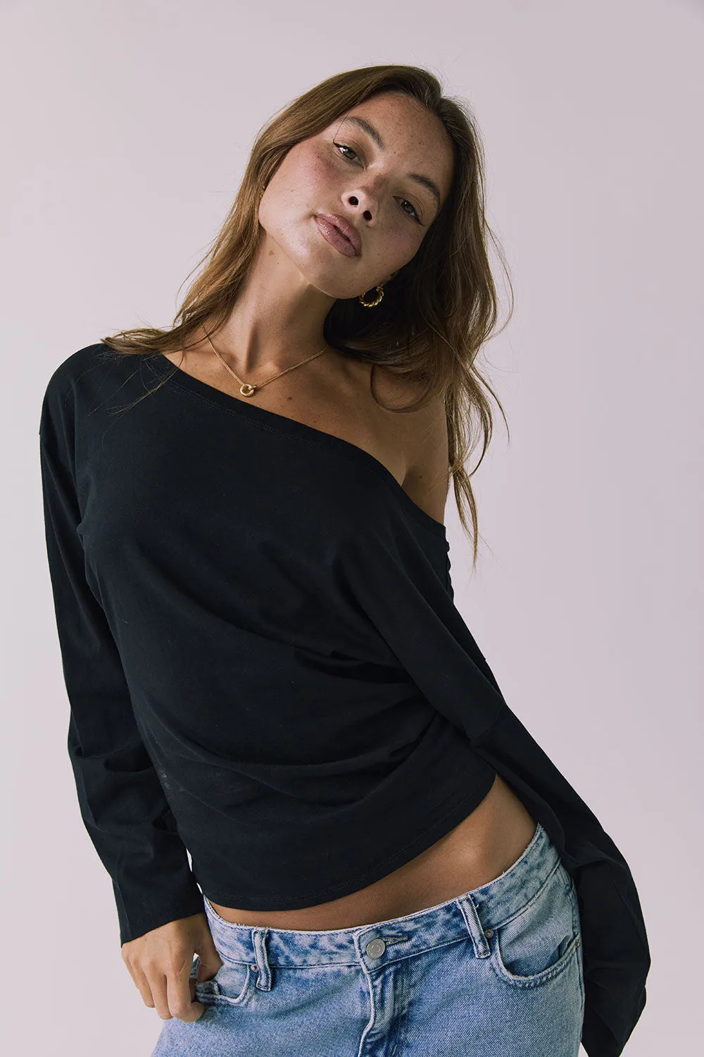 Ash Black Long Sleeve sold by Chaser product image thumbnail 3