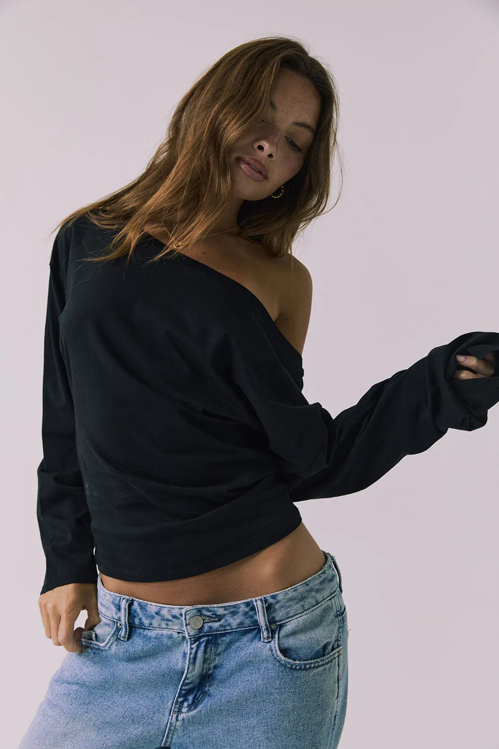Ash Black Long Sleeve sold by Chaser product image thumbnail 2