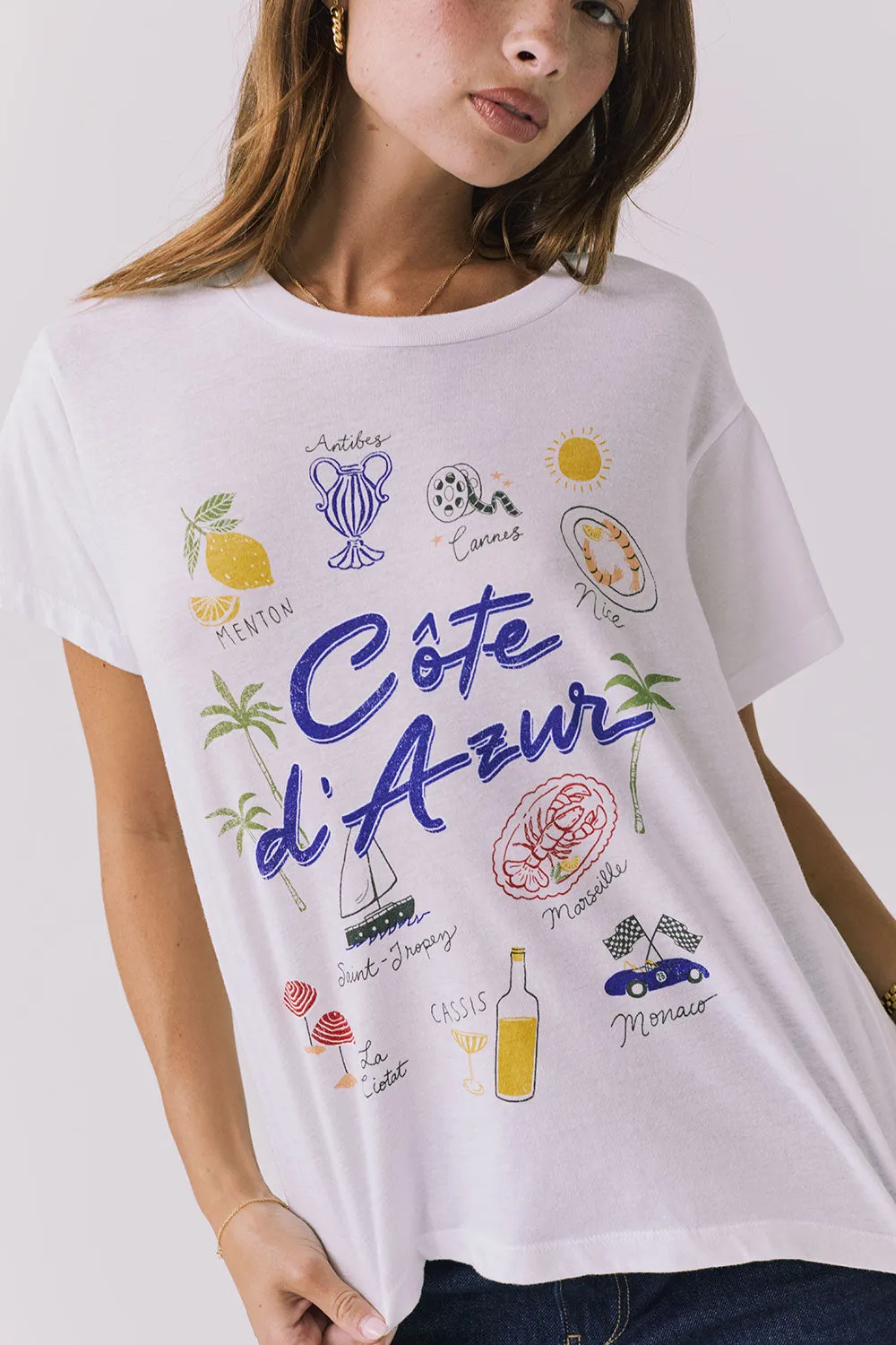 Cote D’azur Tee sold by Chaser product image thumbnail 3