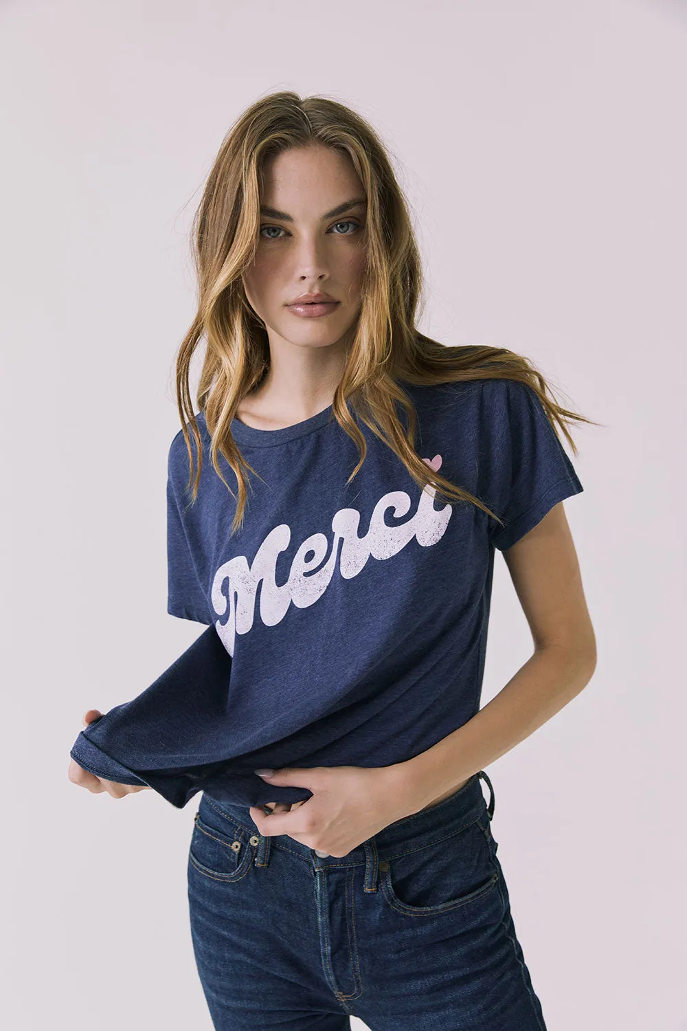 Merci Heart Tee sold by Chaser
