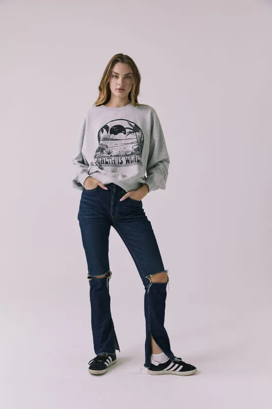 Health Is Wealth Long Sleeve made by Chaser