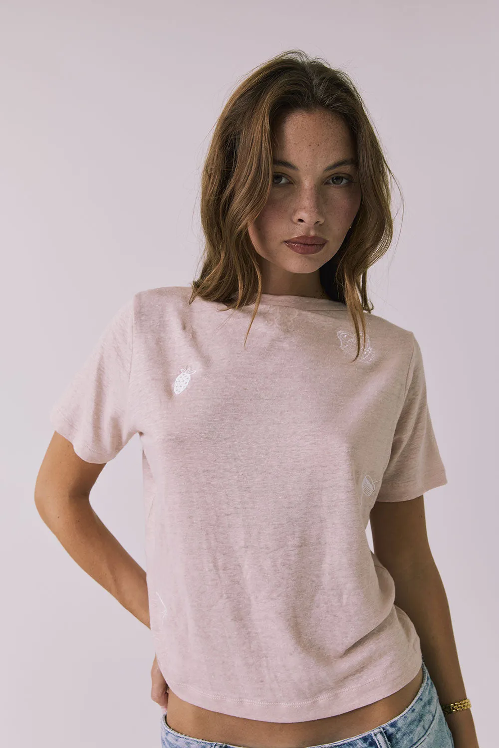 Amore Stitches Tee sold by Chaser product image thumbnail 2