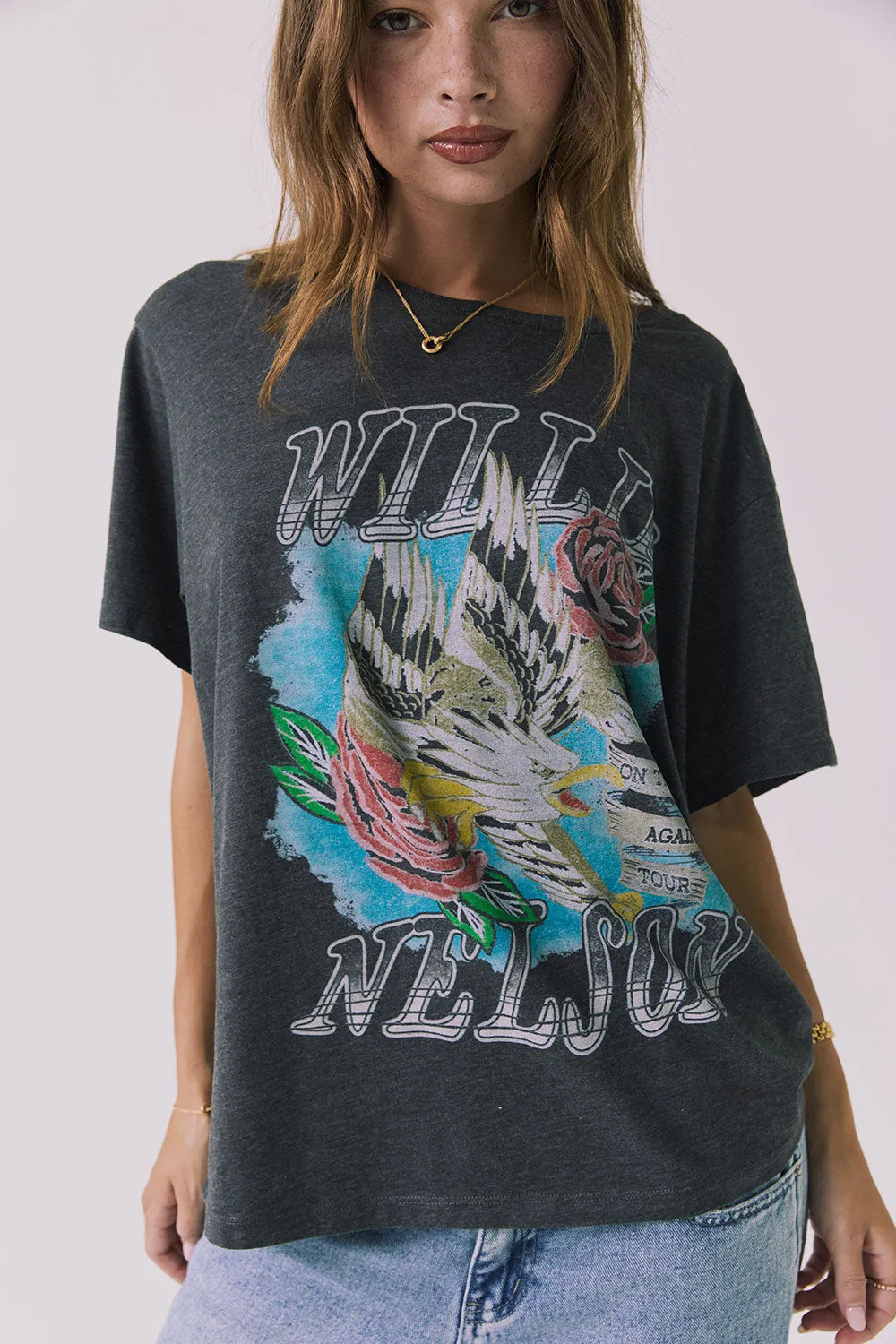 Willie Nelson On The Road Again Tee sold by Chaser product image thumbnail 3