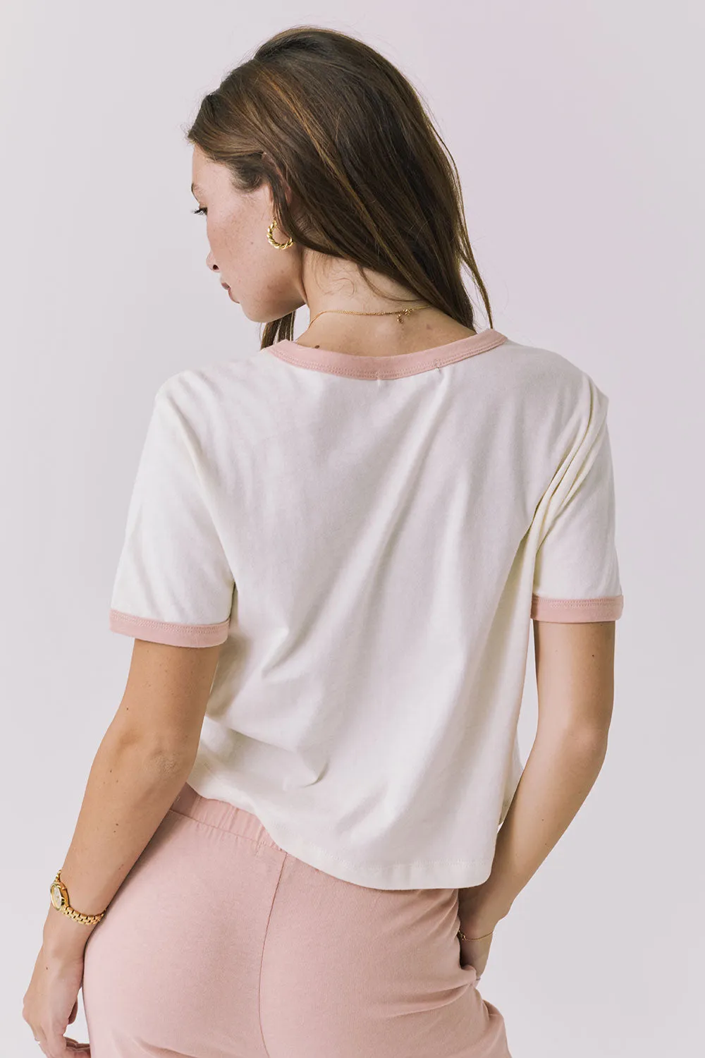 Jamesonn Starry White and Delicate Honey Tee sold by Chaser product image thumbnail 2